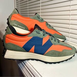 New Balance 327 Dark Blaze Natural Indigo Shoes MS327TB Men’s Size 10 D / W 11.5